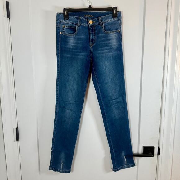 Studio F Mid-Rise Skinny Jeans Size 8 EUC - Picture 1 of 3